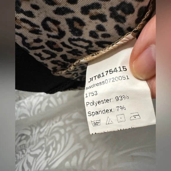 SHEIN Leopard Print Mini Dress with Spaghetti Straps - Picture 8 of 9